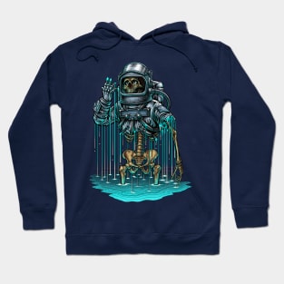 melting astronaut Hoodie